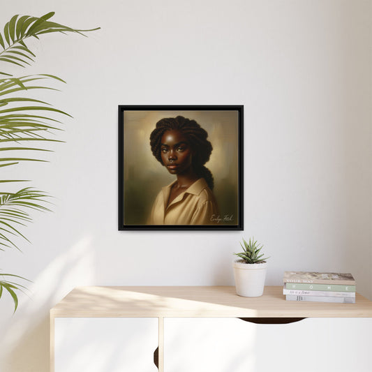 Framed Art Print, Inspirational Home Decor, Unique Wall Art, Colorful Portrait, Gift for Art Lovers, Modern Gallery Decor, Ethnic Aesthetic