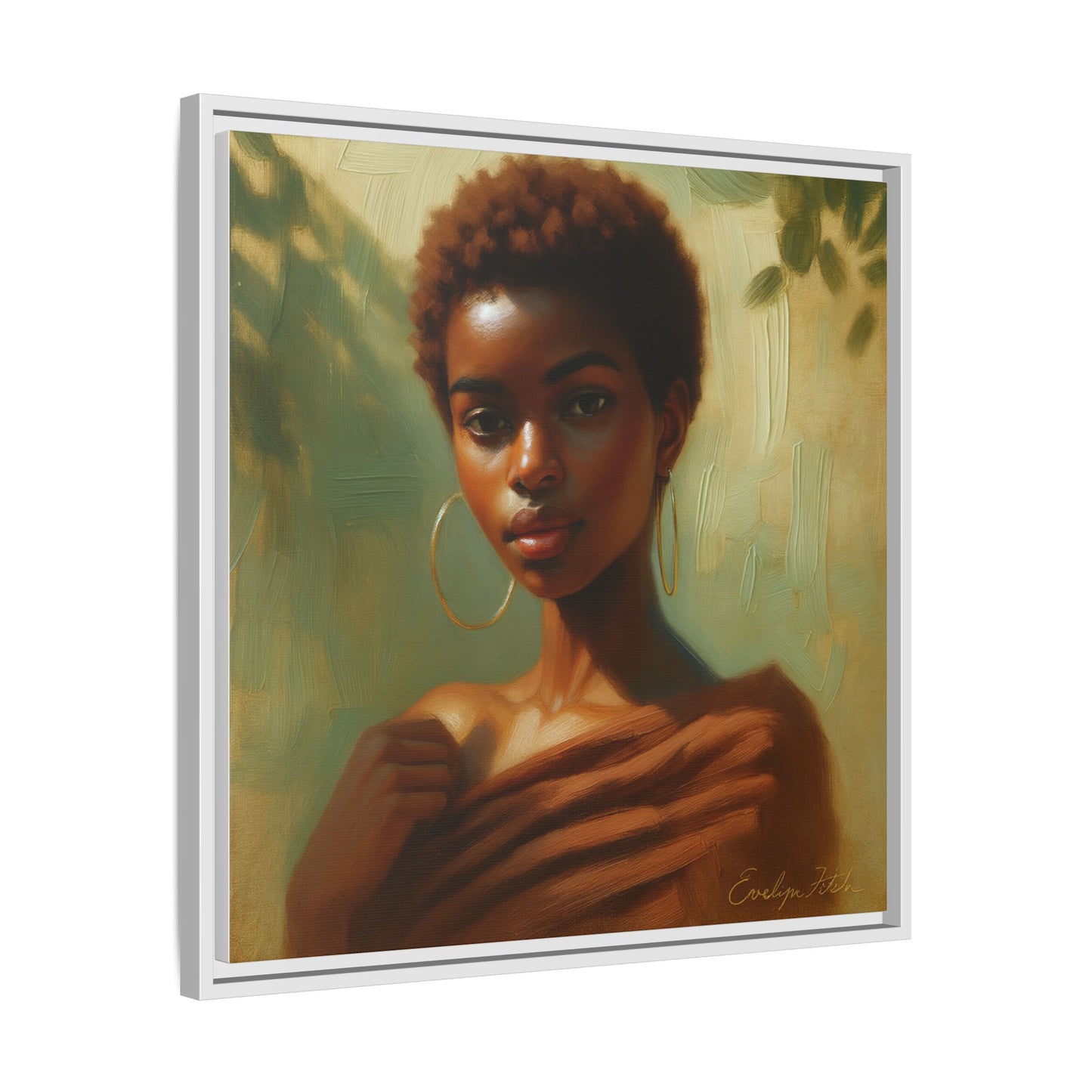 Framed Wall Art, Ethereal Portrait of a Woman, Home Decor, Gift for Her, Modern Artwork, Minimalist