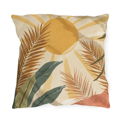 Tropical Outdoor Pillows, Boho Decorative Pillow Covers for Patio or Garden, Summer Decor, Relaxation Gifts, Nature Inspired