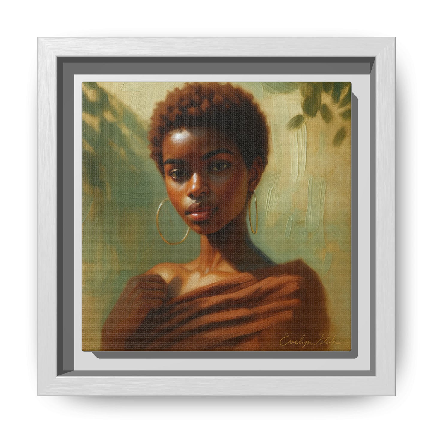 Framed Wall Art, Ethereal Portrait of a Woman, Home Decor, Gift for Her, Modern Artwork, Minimalist