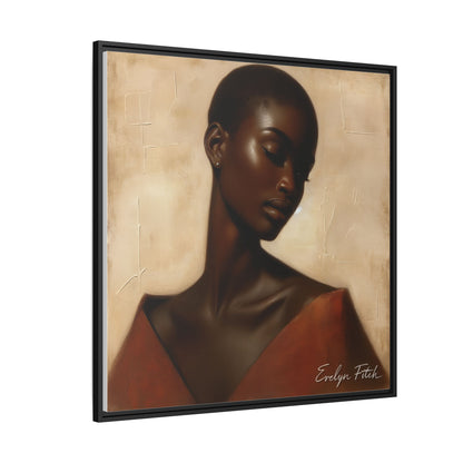 Elegant Framed Art Print, Home Decor, African American Art, Wall Art, Gift for Her, Modern Decor