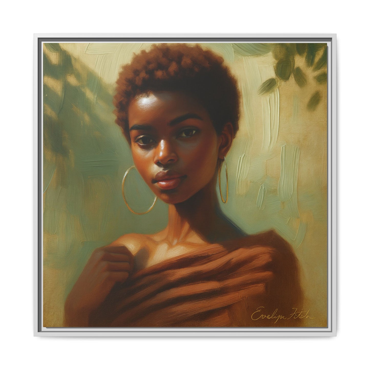 Framed Wall Art, Ethereal Portrait of a Woman, Home Decor, Gift for Her, Modern Artwork, Minimalist