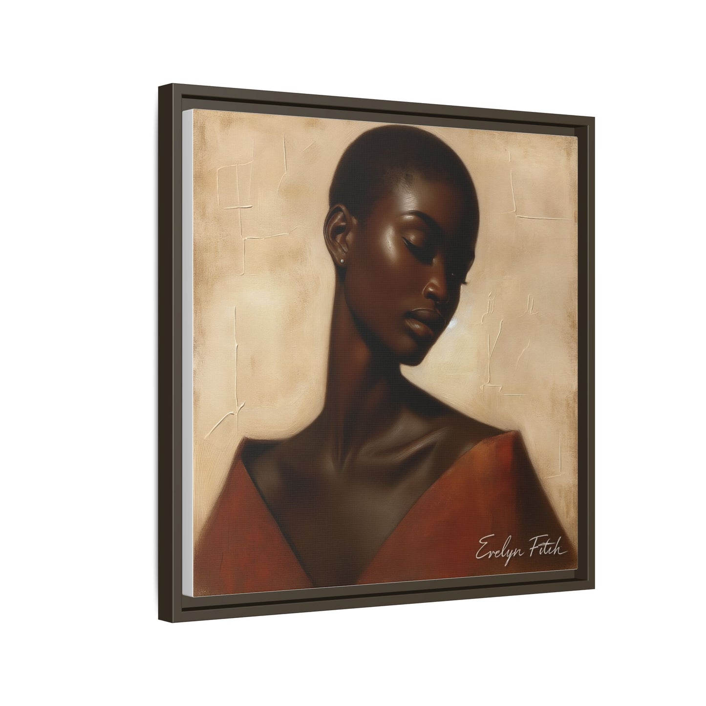 Elegant Framed Art Print, Home Decor, African American Art, Wall Art, Gift for Her, Modern Decor