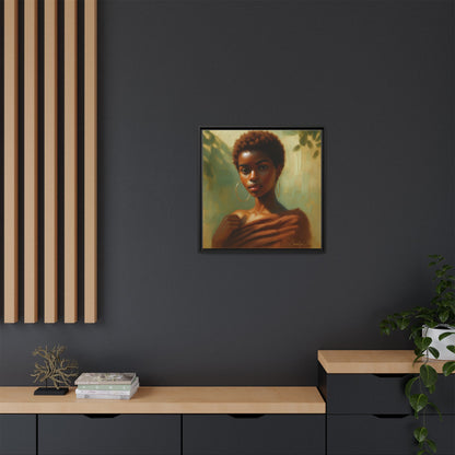 Framed Wall Art, Ethereal Portrait of a Woman, Home Decor, Gift for Her, Modern Artwork, Minimalist