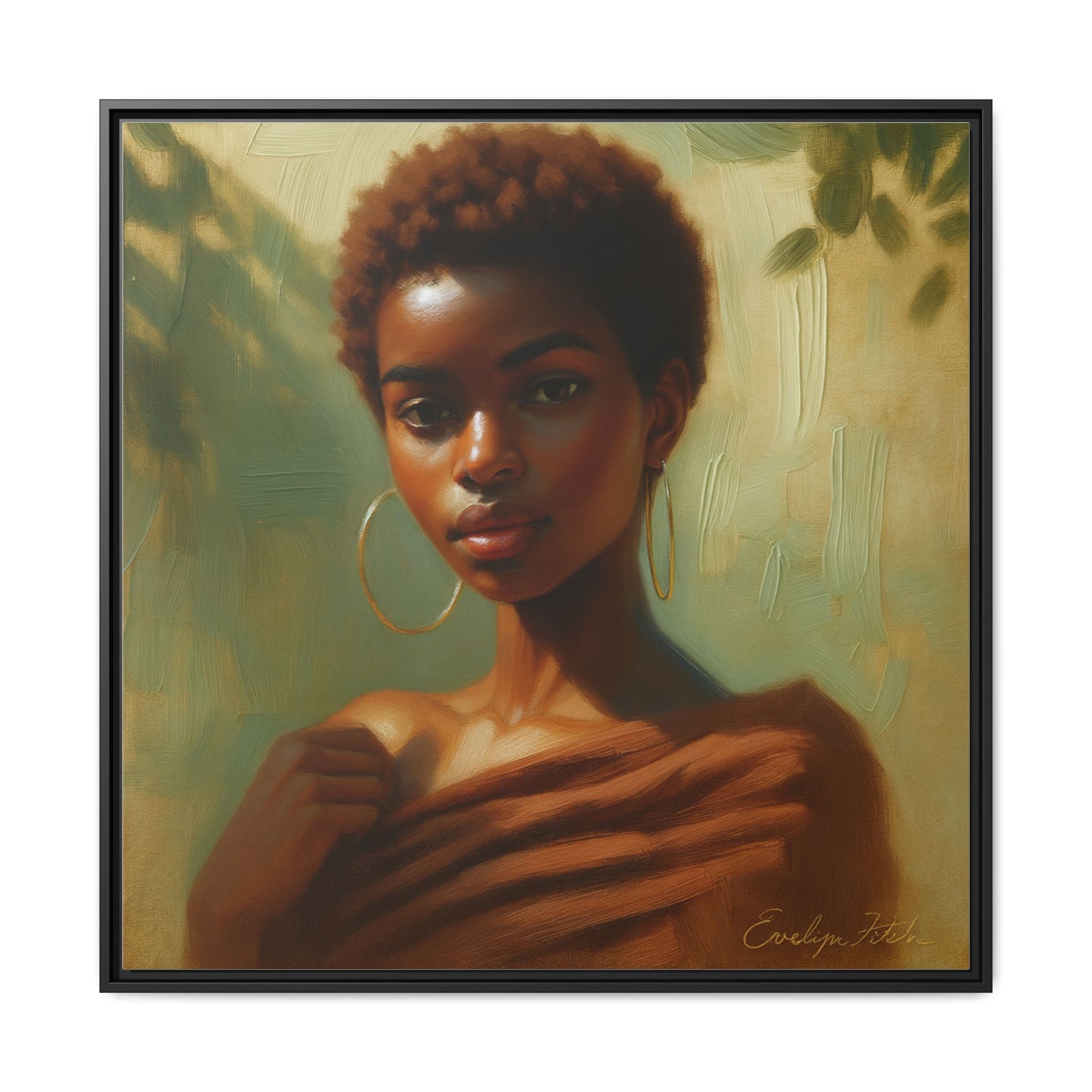 Framed Wall Art, Ethereal Portrait of a Woman, Home Decor, Gift for Her, Modern Artwork, Minimalist