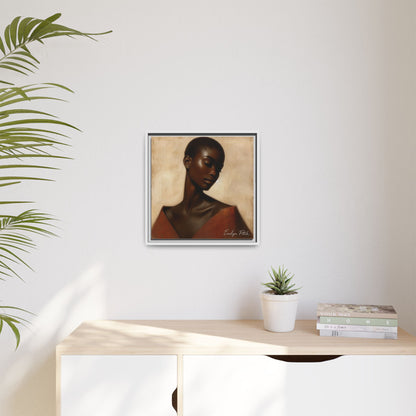 Elegant Framed Art Print, Home Decor, African American Art, Wall Art, Gift for Her, Modern Decor