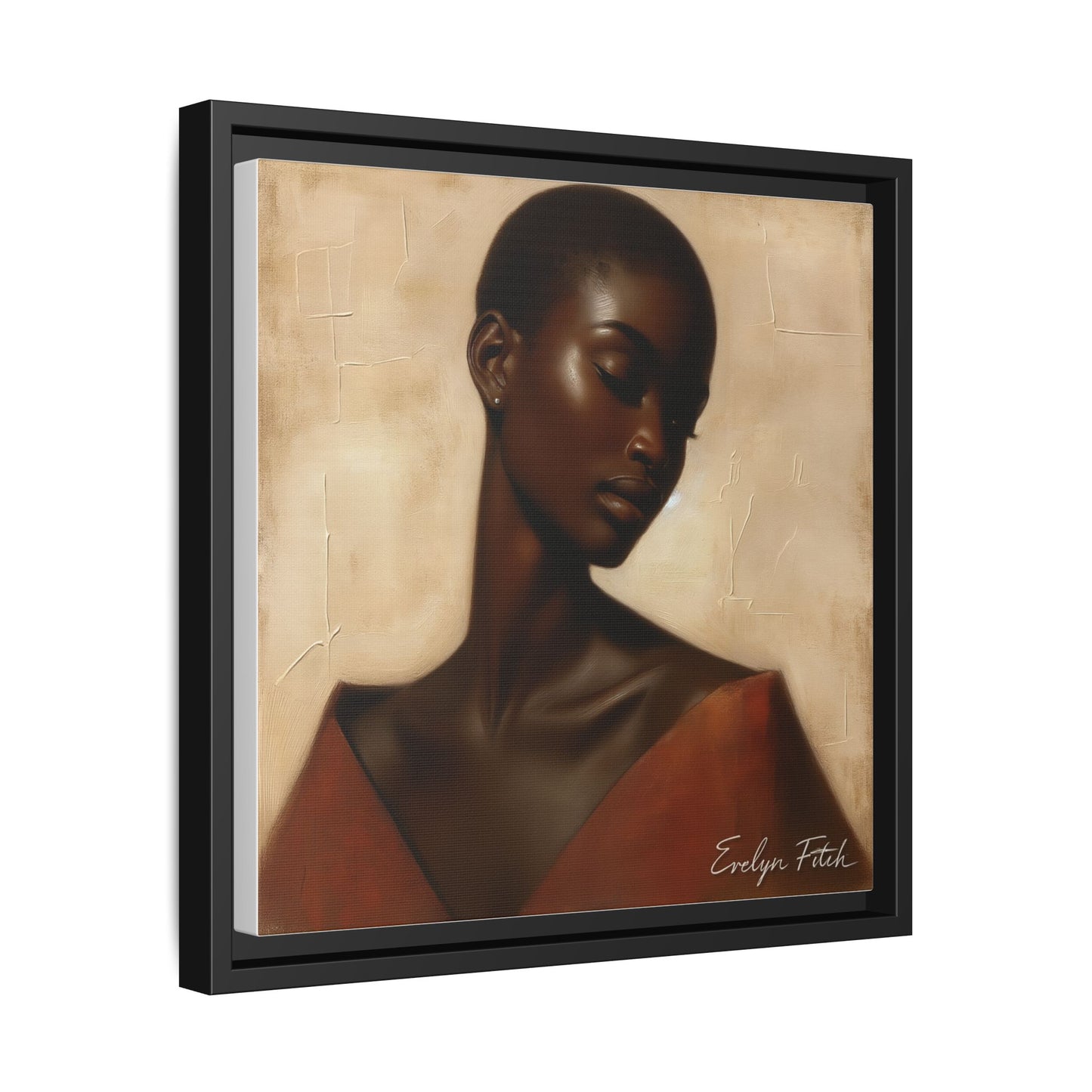 Elegant Framed Art Print, Home Decor, African American Art, Wall Art, Gift for Her, Modern Decor