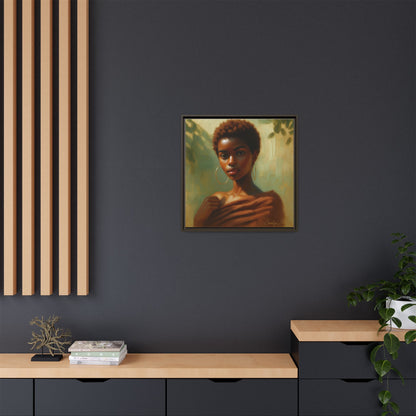 Framed Wall Art, Ethereal Portrait of a Woman, Home Decor, Gift for Her, Modern Artwork, Minimalist