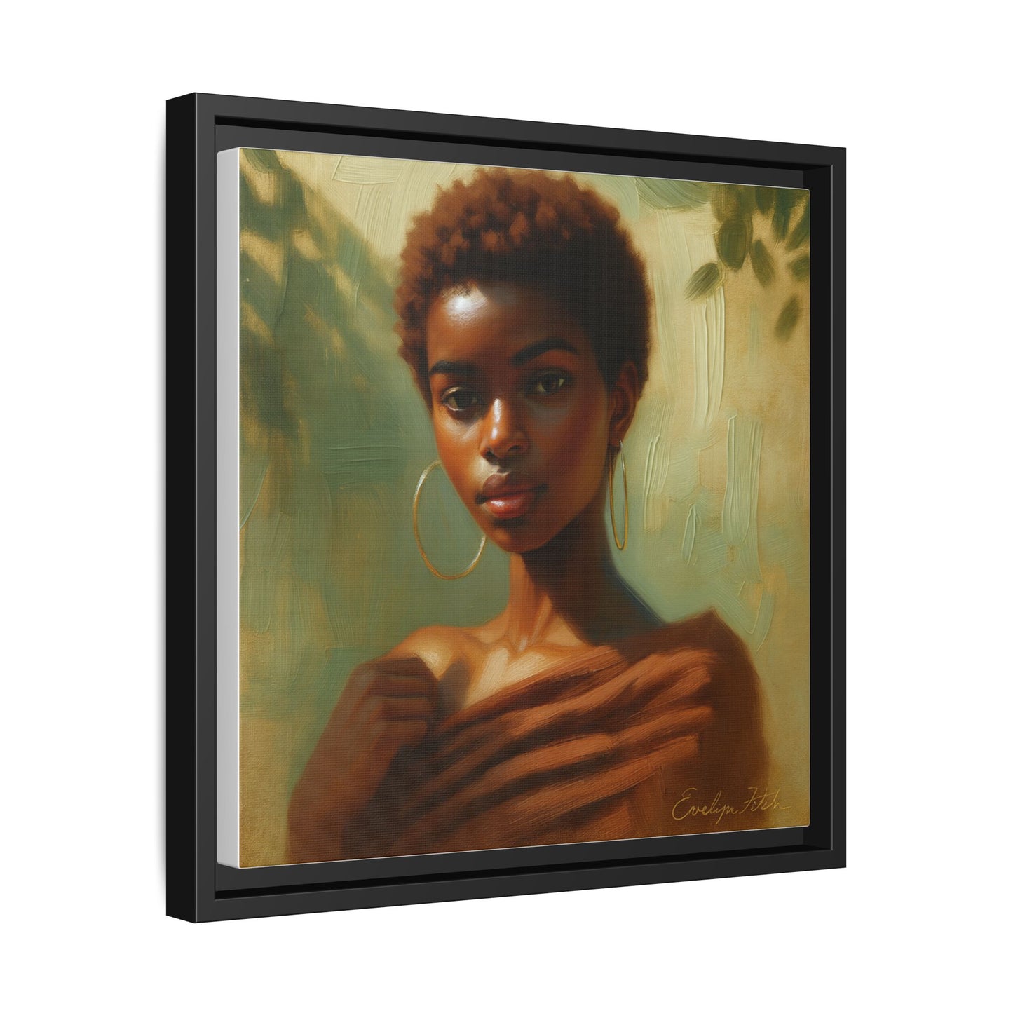 Framed Wall Art, Ethereal Portrait of a Woman, Home Decor, Gift for Her, Modern Artwork, Minimalist