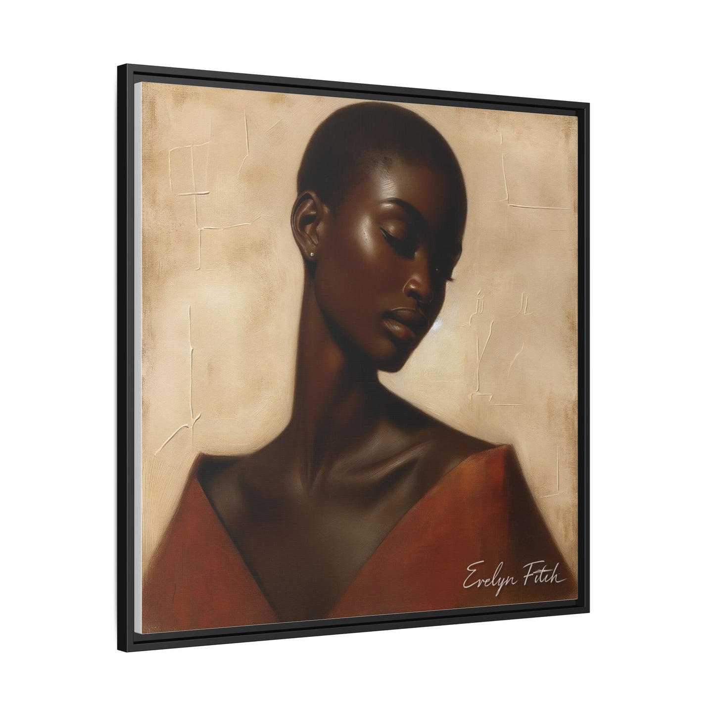 Elegant Framed Art Print, Home Decor, African American Art, Wall Art, Gift for Her, Modern Decor