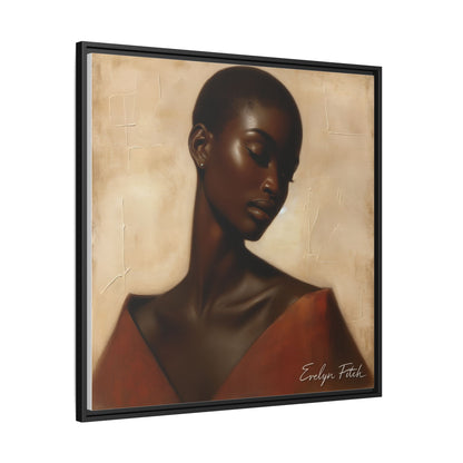 Elegant Framed Art Print, Home Decor, African American Art, Wall Art, Gift for Her, Modern Decor