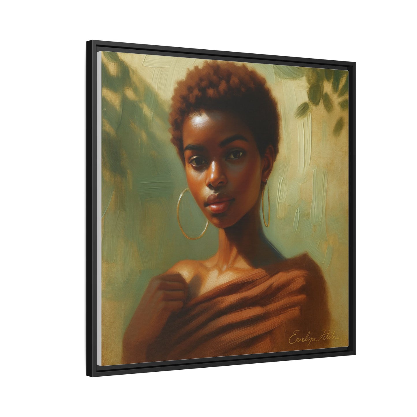 Framed Wall Art, Ethereal Portrait of a Woman, Home Decor, Gift for Her, Modern Artwork, Minimalist