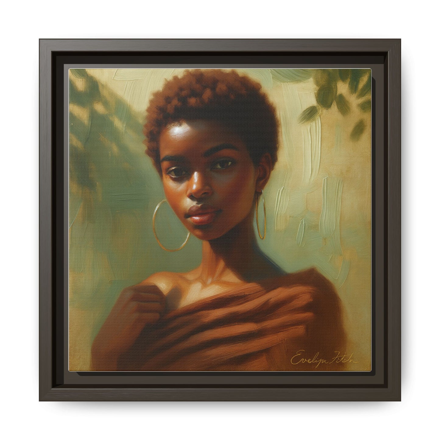 Framed Wall Art, Ethereal Portrait of a Woman, Home Decor, Gift for Her, Modern Artwork, Minimalist