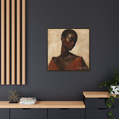 Elegant Framed Art Print, Home Decor, African American Art, Wall Art, Gift for Her, Modern Decor