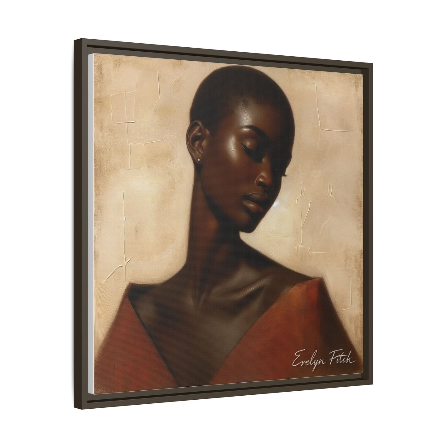 Elegant Framed Art Print, Home Decor, African American Art, Wall Art, Gift for Her, Modern Decor