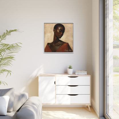 Elegant Framed Art Print, Home Decor, African American Art, Wall Art, Gift for Her, Modern Decor