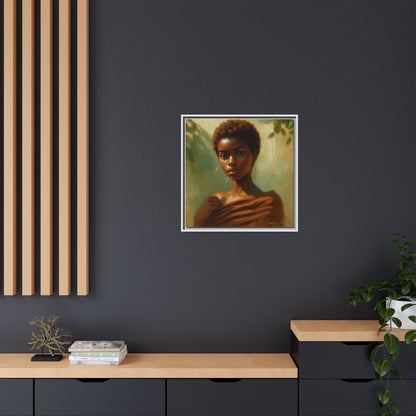 Framed Wall Art, Ethereal Portrait of a Woman, Home Decor, Gift for Her, Modern Artwork, Minimalist