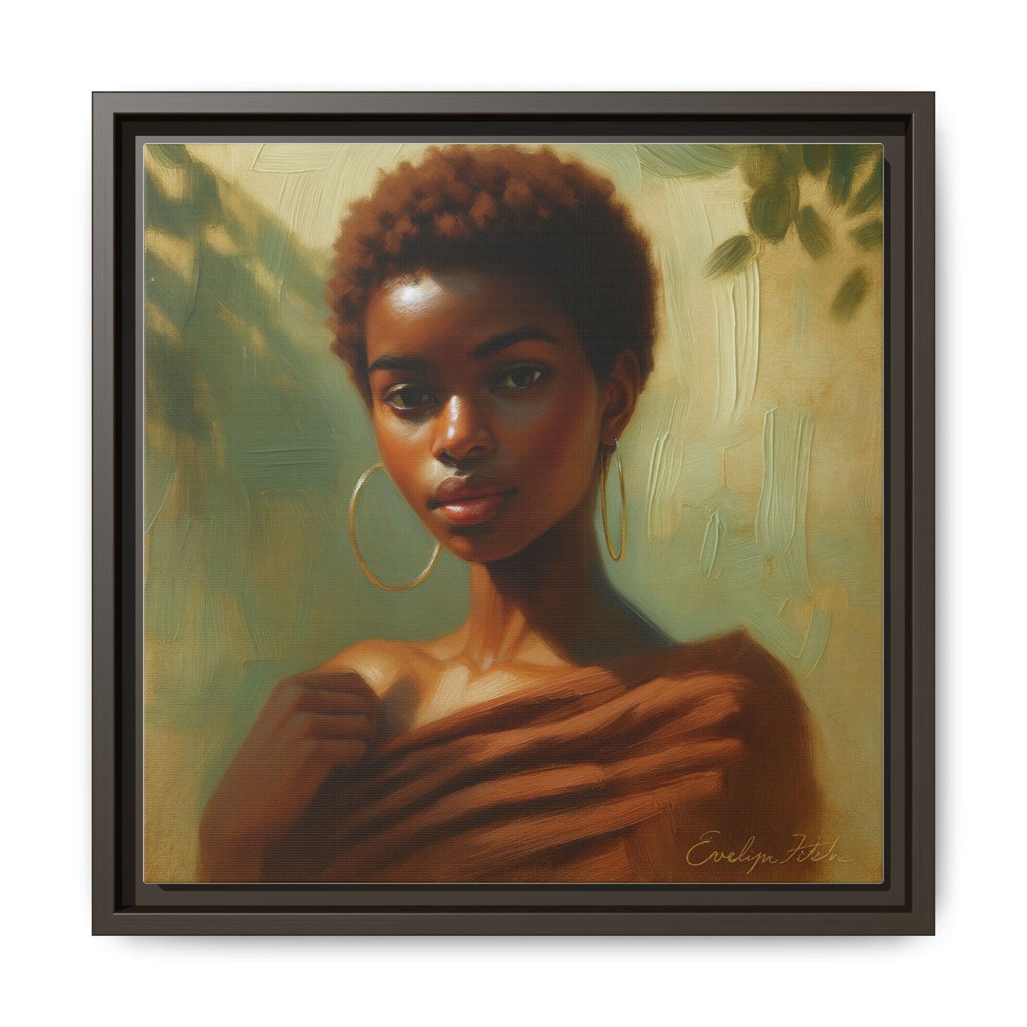 Framed Wall Art, Ethereal Portrait of a Woman, Home Decor, Gift for Her, Modern Artwork, Minimalist