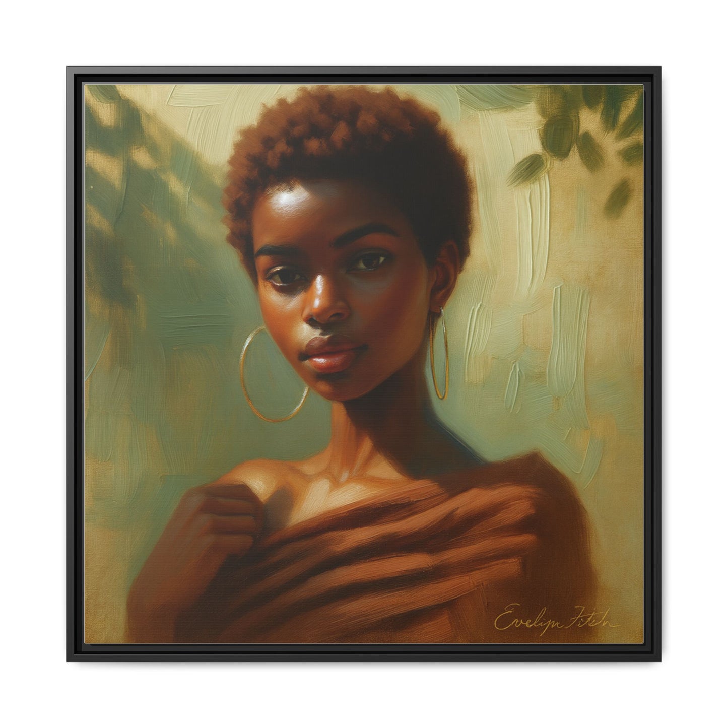 Framed Wall Art, Ethereal Portrait of a Woman, Home Decor, Gift for Her, Modern Artwork, Minimalist