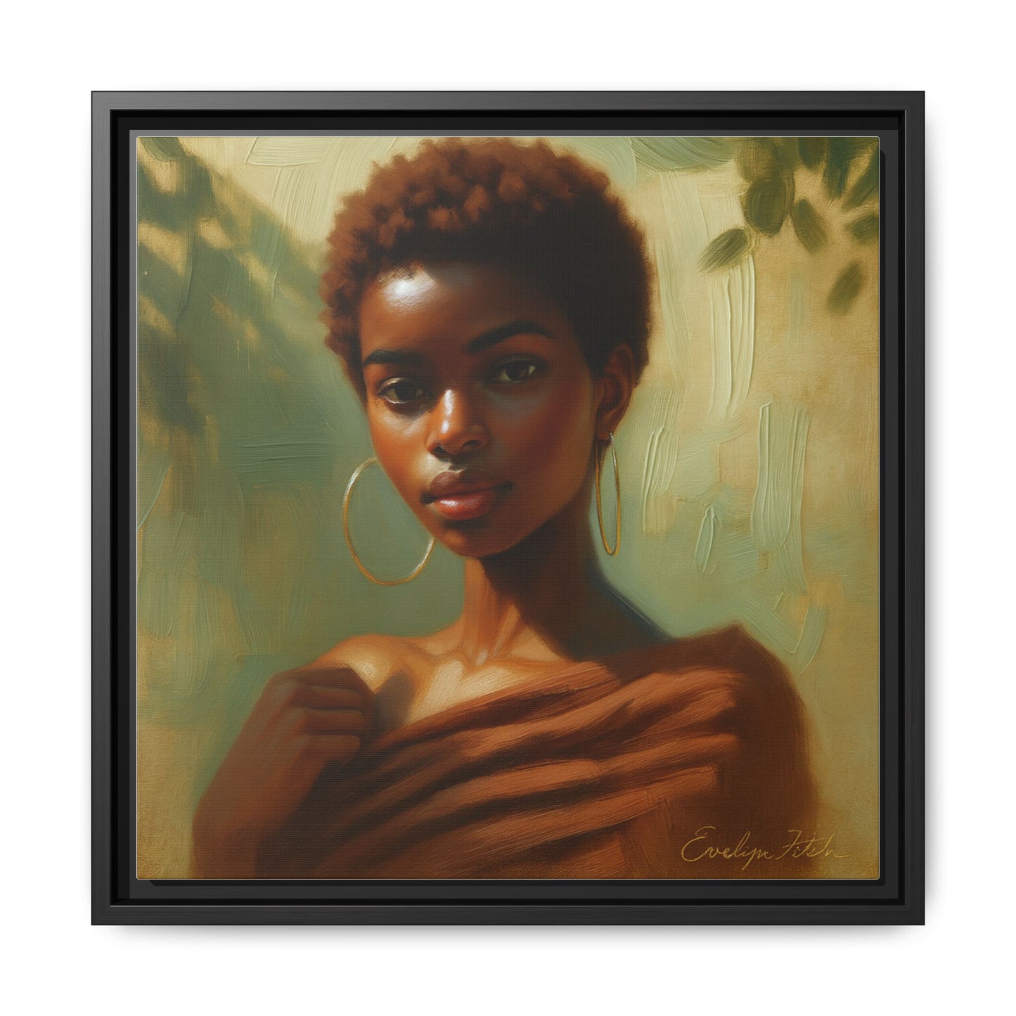 Framed Wall Art, Ethereal Portrait of a Woman, Home Decor, Gift for Her, Modern Artwork, Minimalist