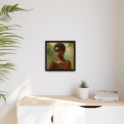 Framed Wall Art, Ethereal Portrait of a Woman, Home Decor, Gift for Her, Modern Artwork, Minimalist