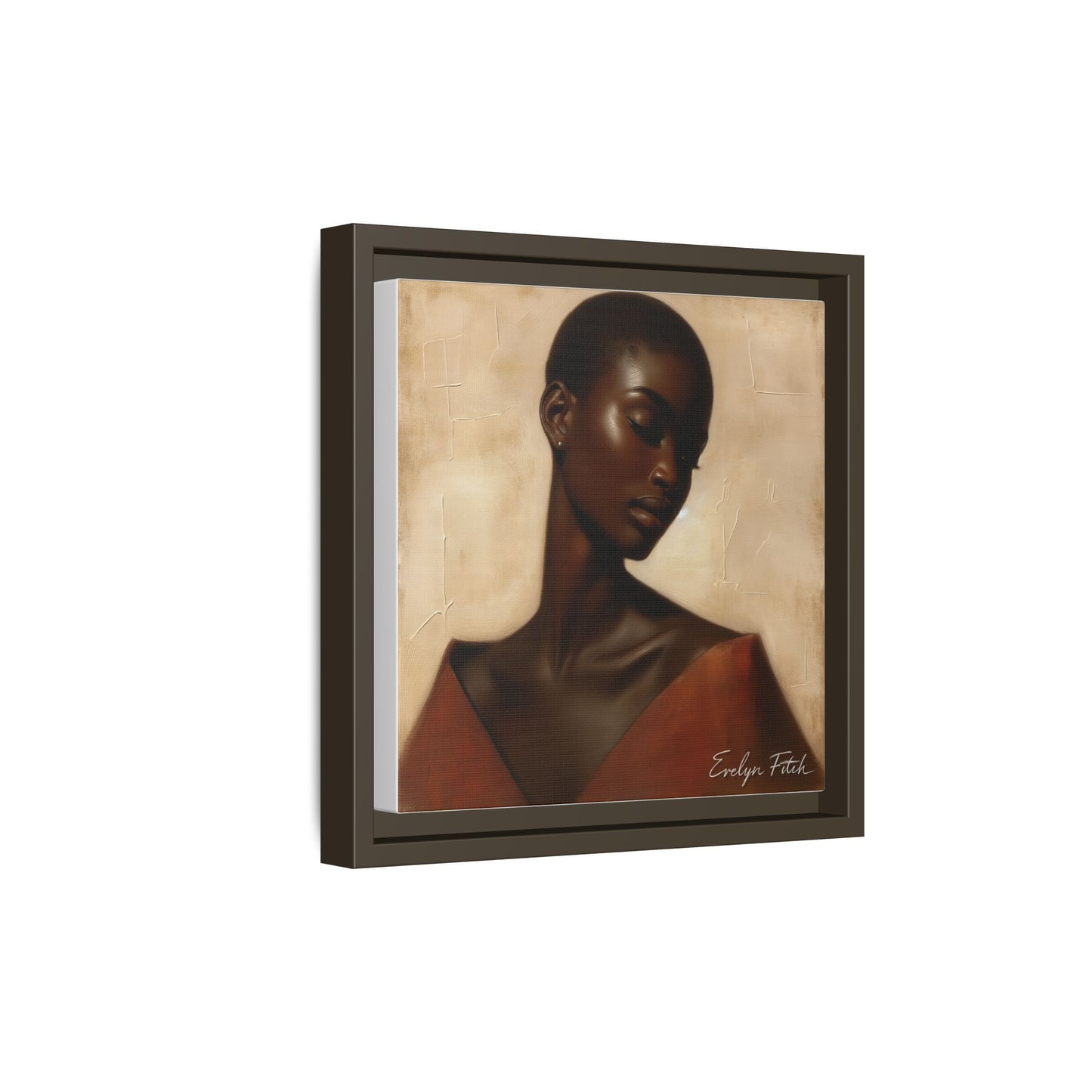 Elegant Framed Art Print, Home Decor, African American Art, Wall Art, Gift for Her, Modern Decor