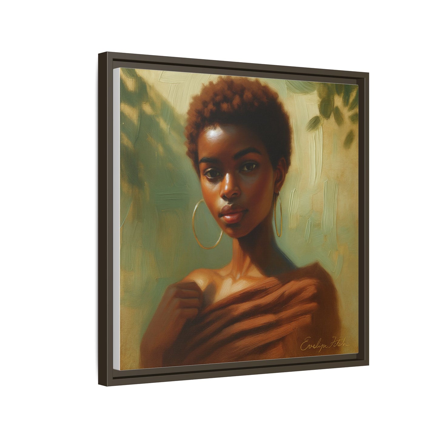 Framed Wall Art, Ethereal Portrait of a Woman, Home Decor, Gift for Her, Modern Artwork, Minimalist