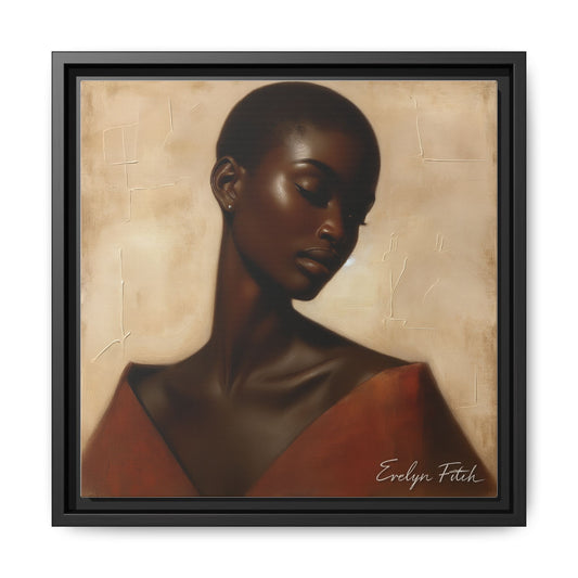 Elegant Framed Art Print, Home Decor, African American Art, Wall Art, Gift for Her, Modern Decor