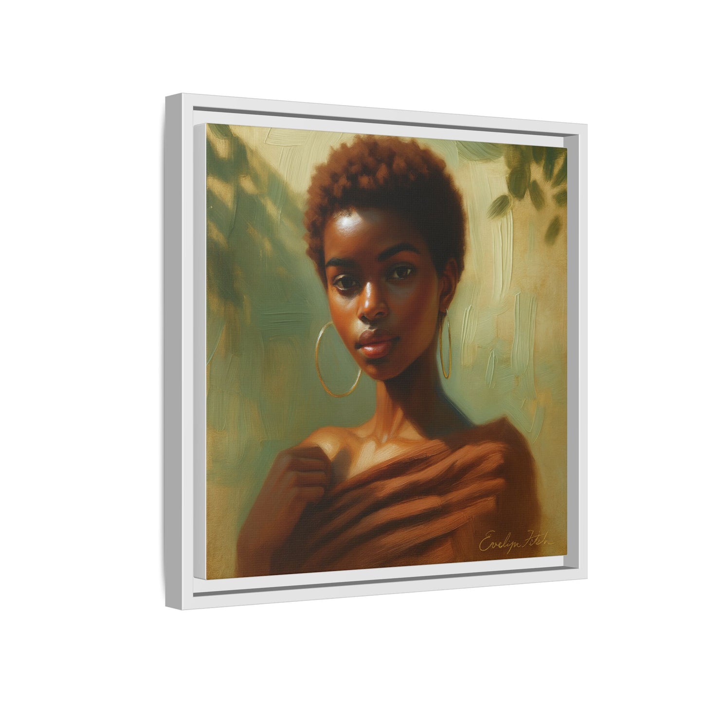 Framed Wall Art, Ethereal Portrait of a Woman, Home Decor, Gift for Her, Modern Artwork, Minimalist