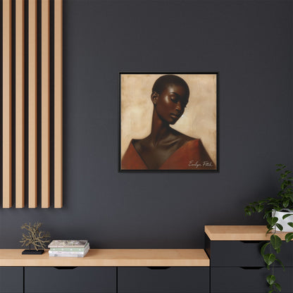 Elegant Framed Art Print, Home Decor, African American Art, Wall Art, Gift for Her, Modern Decor