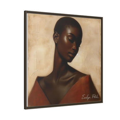 Elegant Framed Art Print, Home Decor, African American Art, Wall Art, Gift for Her, Modern Decor
