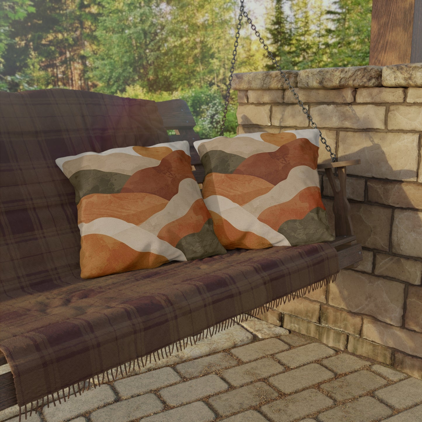 Warm Earthy Outdoor Pillows, Cozy Patio Decor, Bohemian Home Accents, Nature-Inspired Cushion Covers, Perfect for Outdoors, Gifts for [...]