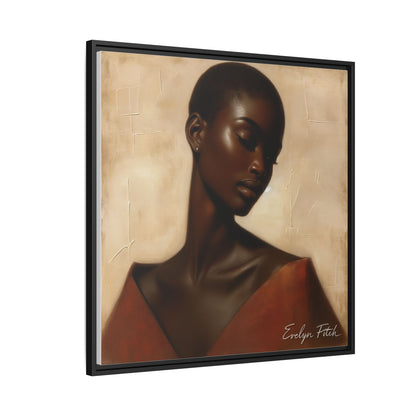 Elegant Framed Art Print, Home Decor, African American Art, Wall Art, Gift for Her, Modern Decor