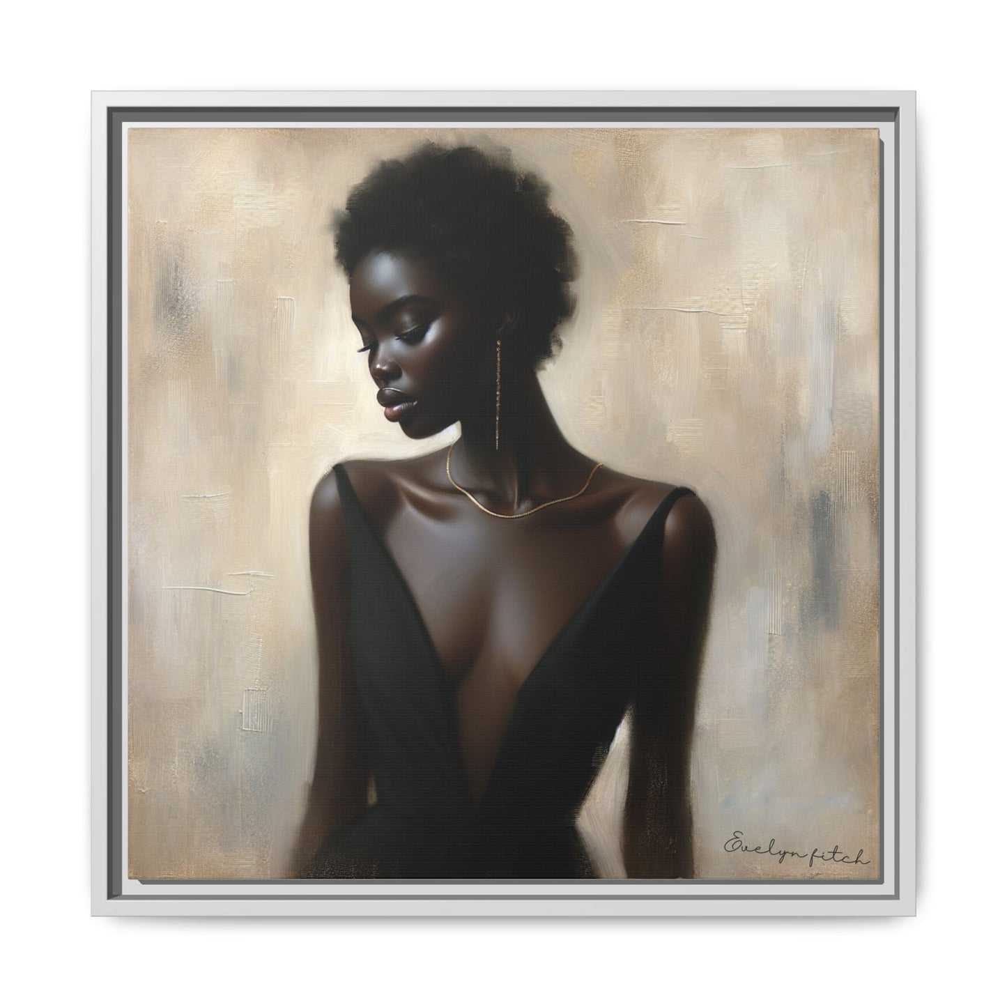 Elegant Framed Art Print, Minimalist Wall Decor, Home Aesthetic, Gift for Her, Affirmation Decor, Modern Artwork