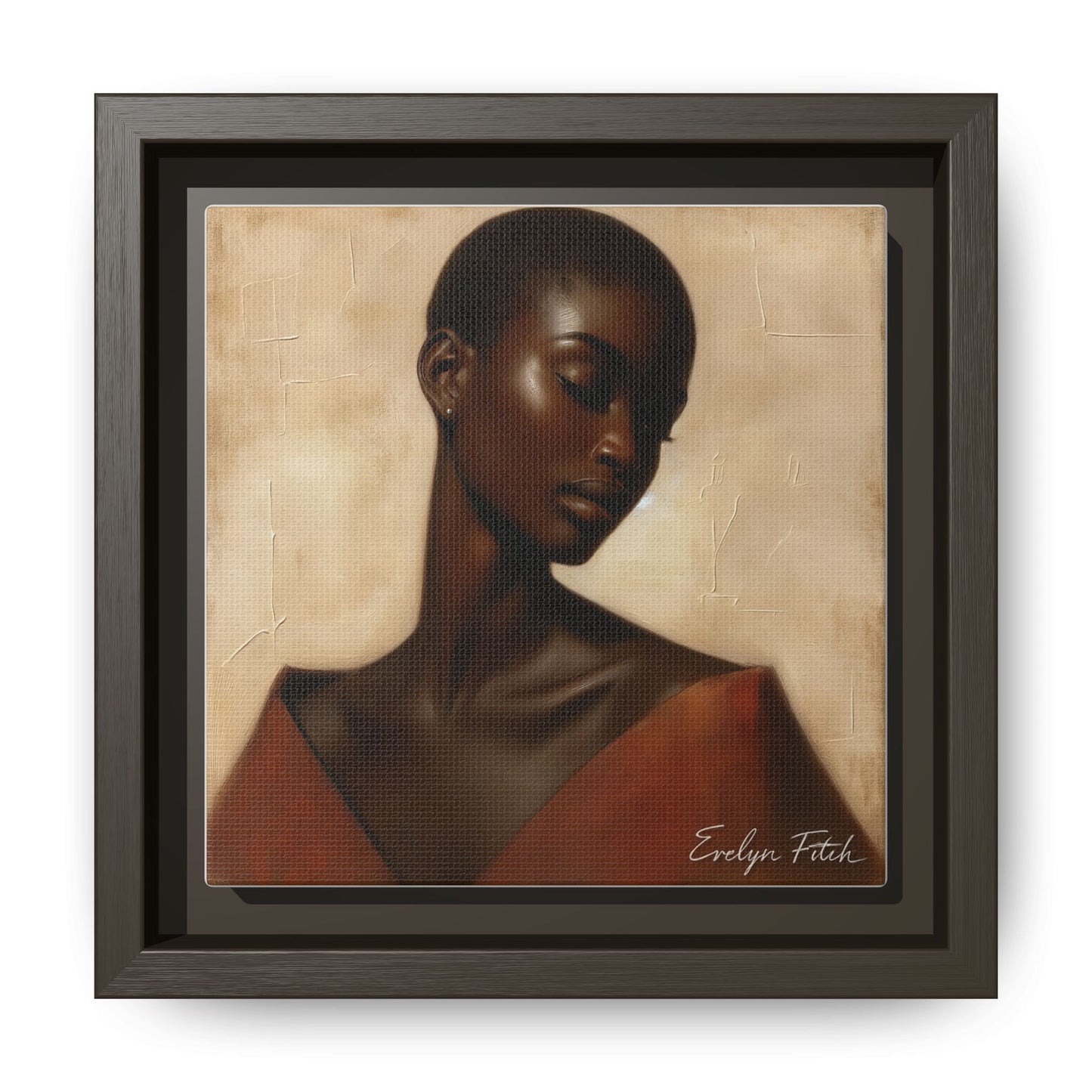 Elegant Framed Art Print, Home Decor, African American Art, Wall Art, Gift for Her, Modern Decor