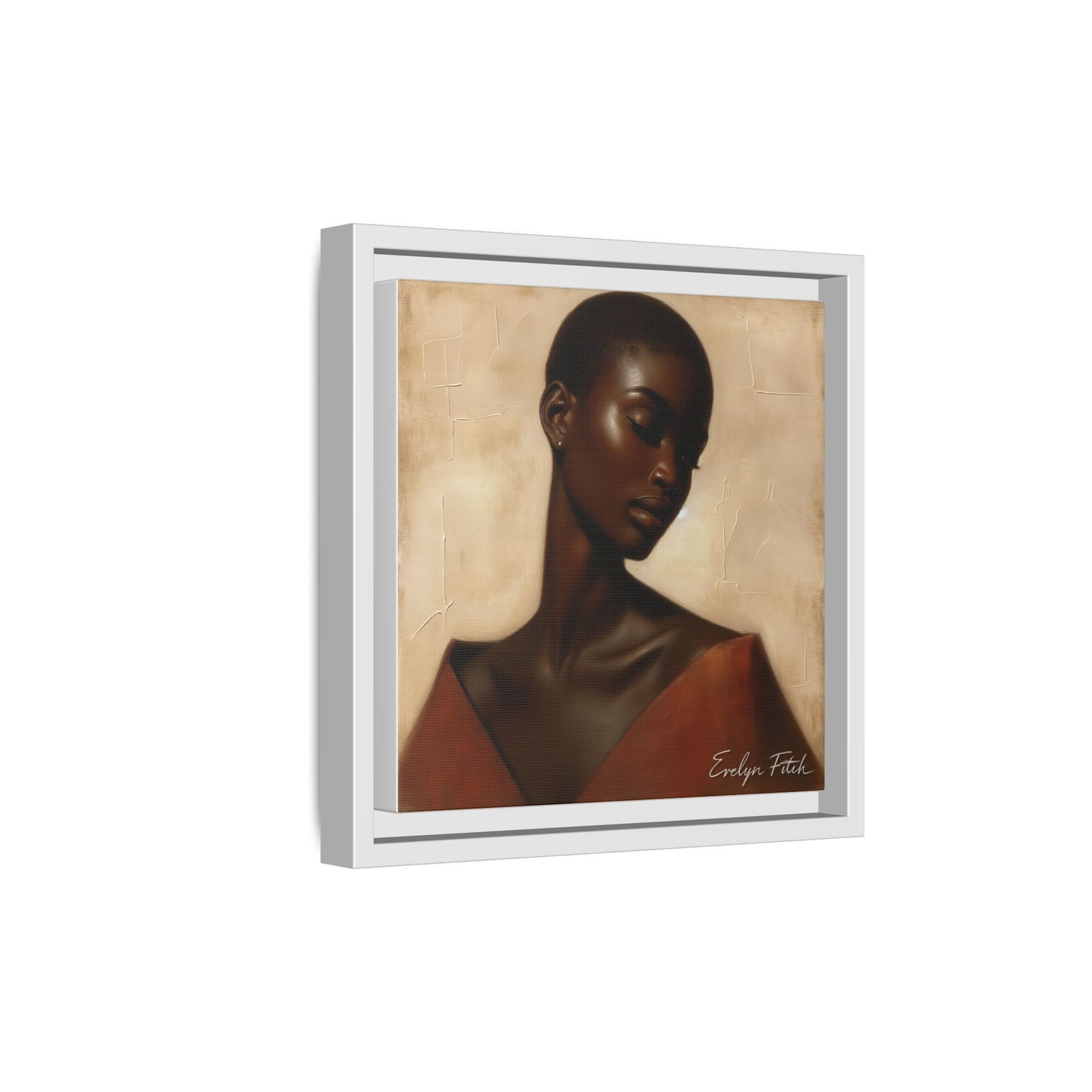 Elegant Framed Art Print, Home Decor, African American Art, Wall Art, Gift for Her, Modern Decor