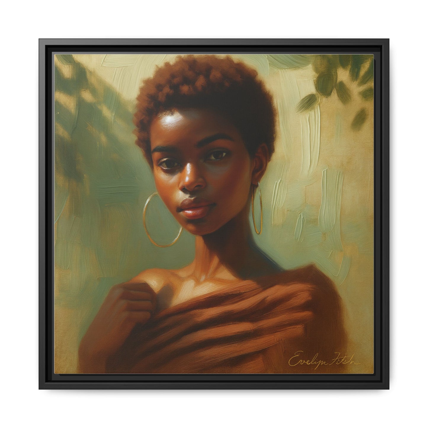 Framed Wall Art, Ethereal Portrait of a Woman, Home Decor, Gift for Her, Modern Artwork, Minimalist