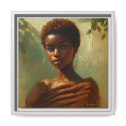 Framed Wall Art, Ethereal Portrait of a Woman, Home Decor, Gift for Her, Modern Artwork, Minimalist