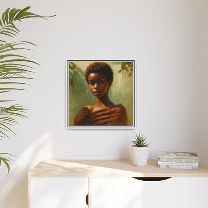 Framed Wall Art, Ethereal Portrait of a Woman, Home Decor, Gift for Her, Modern Artwork, Minimalist