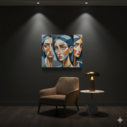 Stylish Abstract Art Canvas Print, Unique Home Decor, Modern Wall Art, Contemporary Gallery Decor, Gift for Art Lovers