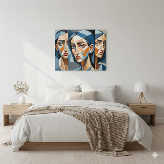 Stylish Abstract Art Canvas Print, Unique Home Decor, Modern Wall Art, Contemporary Gallery Decor, Gift for Art Lovers